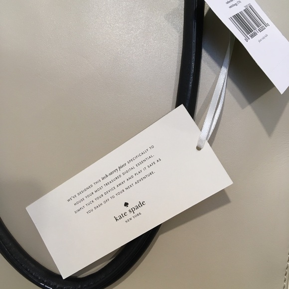 NWT KATE SPADE leather “tech tote” - Picture 7 of 8